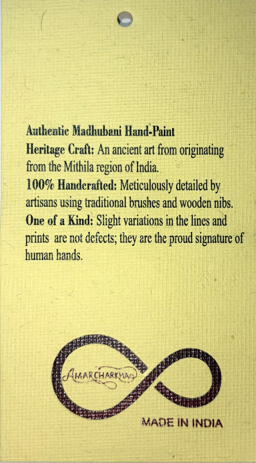 Beige Ghicha Silk Madhubani Hand Painted Sari With Blouse Piece